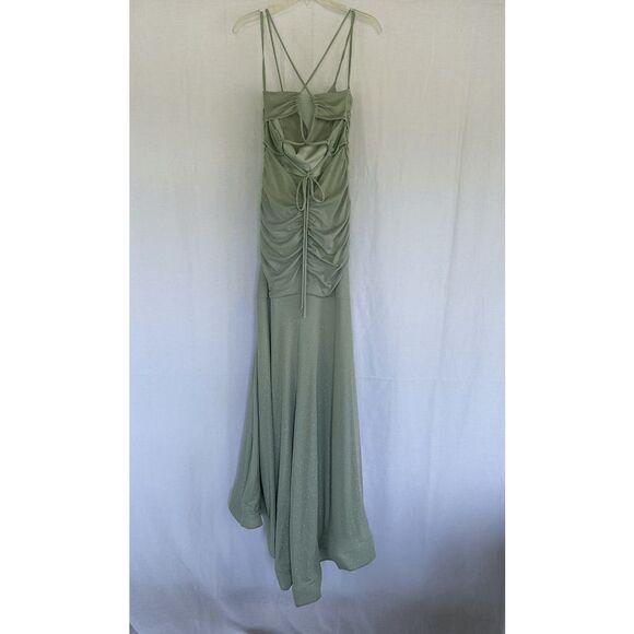 Windsor Prom/Formal/Bridesmaid Dress, Sage Green Size 3/4? Long, Open Back - Picture 5 of 11